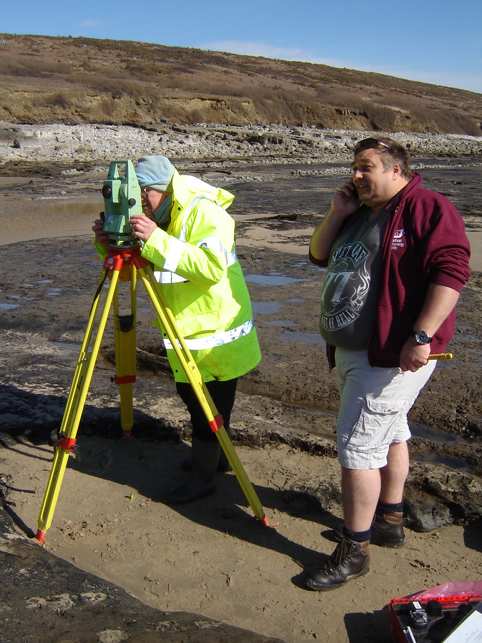 The Marros Sands Wreck being Surveyed 